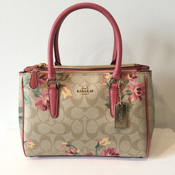 Coach Handbags - 🌹2 X HP🌹COACH floral mini surrey carryall. NWT